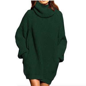 Hunter Green Sweater Dress